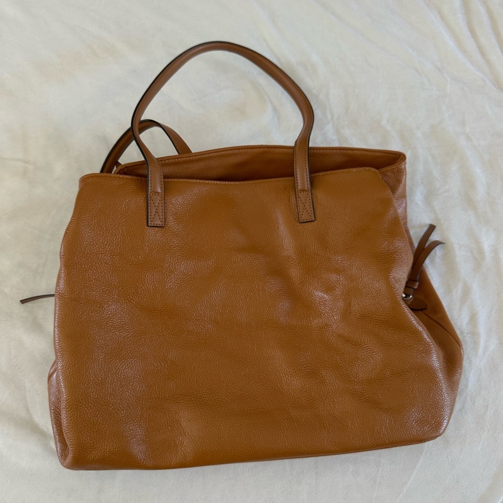 Chic Brown Leather Tote Bag